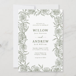 Uitnodiging voor Monstera Wedding