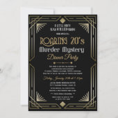 Uitnodiging voor moordmysterie in de Roaring Twent (Voorkant)