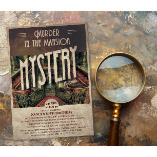 Uitnodiging voor Moordmysterie Landhuis