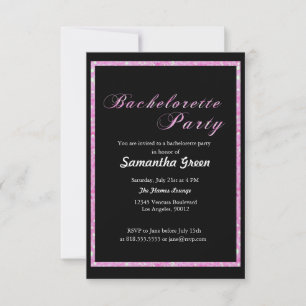 Uitnodiging voor mousserende glitter Bachelorette