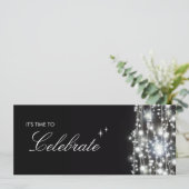 Uitnodiging voor mousserende sterren (Staand voorkant)