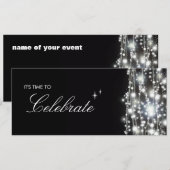 Uitnodiging voor mousserende sterren (Voorkant / Achterkant)