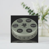 Uitnodiging voor Movie Night Birthday (Staand voorkant)