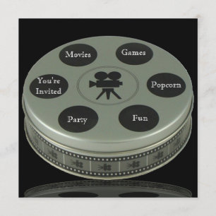 Uitnodiging voor Movie Night Birthday