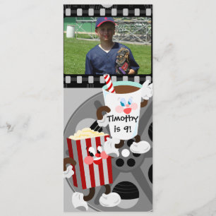 Uitnodiging voor Movie Night Birthday