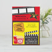 Uitnodiging voor Movie Night Elements (Staand voorkant)