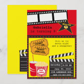 Uitnodiging voor Movie Night Elements (Voorkant / Achterkant)