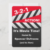 Uitnodiging voor Movie Playdate van het kind (Voorkant)