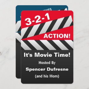 Uitnodiging voor Movie Playdate van het kind