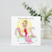 Uitnodiging voor Movie Star-verjaardag (Staand voorkant)