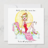 Uitnodiging voor Movie Star-verjaardag (Voorkant)