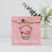 Uitnodiging voor Mundan-plechtigheid voor een baby (Staand voorkant)