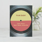 Uitnodiging voor Music Event Dance DJ Party (Staand voorkant)