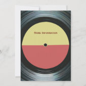 Uitnodiging voor Music Event Dance DJ Party (Achterkant)