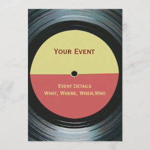 Uitnodiging voor Music Event Dance DJ Party