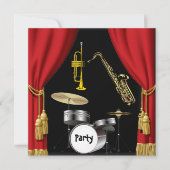 Uitnodiging voor muziekdans uit Birthday Party (Voorkant)