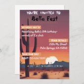 Uitnodiging voor muziekfestival (Voorkant / Achterkant)