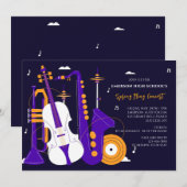 Uitnodiging voor muziekinstrumenten (Voorkant / Achterkant)