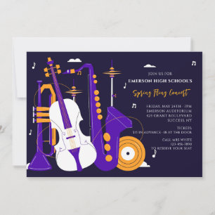 Uitnodiging voor muziekinstrumenten