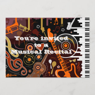 Uitnodiging voor muziekinstrumenten