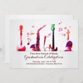 Uitnodiging voor muziekinstrumenten (Voorkant / Achterkant)