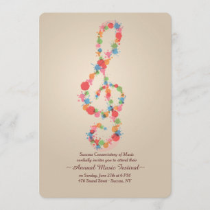 Uitnodiging voor muzieknotitie