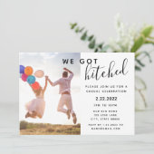 Uitnodiging voor na de bruiloft (Staand voorkant)