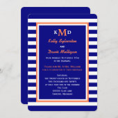 Uitnodiging voor na de bruiloftsreceptie -- Nautis (Voorkant / Achterkant)