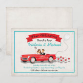 Uitnodiging voor na-huwelijksbrunchreceptie in aut (Voorkant / Achterkant)