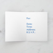 Uitnodiging voor naamgevingsceremonie, ooievaar en (Binnen)