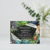 Uitnodiging voor nachtelijke feestviering met leve (Staand voorkant)