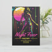 Uitnodiging voor nachtonderdelen (Staand voorkant)