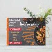 uitnodiging voor nachtrestaurant (Staand voorkant)