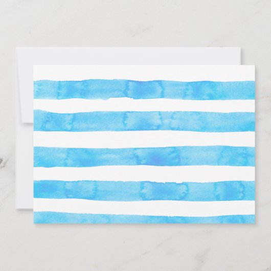 Uitnodiging voor Narwhal baby shower (Achterkant)