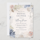 Uitnodiging voor nautische bruidsdouche op het str (Voorkant)