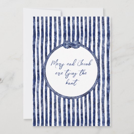 Uitnodiging voor nautische bruiloft (Achterkant)