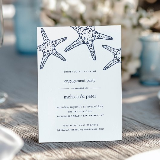 Uitnodiging voor Navy & White Starfish Engagement 