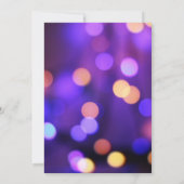 Uitnodiging voor neon feest op de universiteit,  (Achterkant)