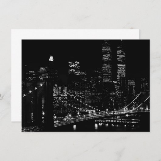 Uitnodiging voor New York City (Voorkant / Achterkant)