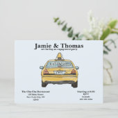 Uitnodiging voor New York City Engagement Party (Staand voorkant)