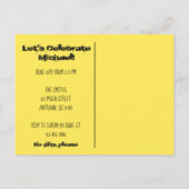 Uitnodiging voor New York City Yellow Taxi Cab NYC (Achterkant)