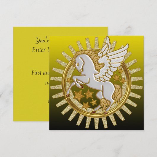 Uitnodiging voor nieuwe feestdagen (Voorkant / Achterkant)