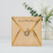 Uitnodiging voor nieuwe jaren van Jeweled Custom (Staand voorkant)