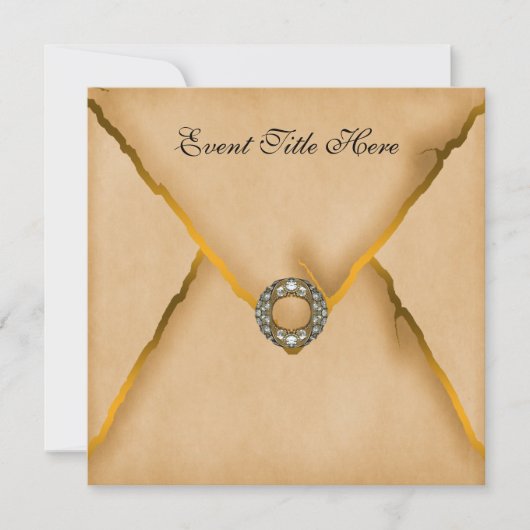 Uitnodiging voor nieuwe jaren van Jeweled Custom (Voorkant)