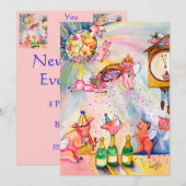 Uitnodiging voor nieuwe vliegende varkens (Voorkant / Achterkant)