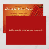 Uitnodiging voor nieuwjaars vuurwerkers (Voorkant / Achterkant)