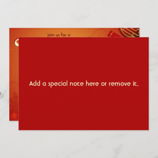 Uitnodiging voor nieuwjaars vuurwerkers (Voorkant / Achterkant)