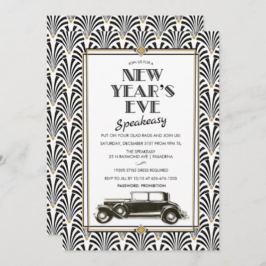 Uitnodiging voor nieuwjaarsbijeenkomst in de commi (Voorkant / Achterkant)