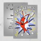 Uitnodiging voor nieuwjaarsfeest (Voorkant / Achterkant)