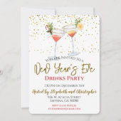 Uitnodiging voor Nieuwjaarsfeest Drankjes (Voorkant)